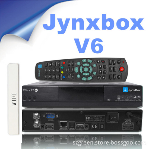 High Quality Jynxbox Ultra HD V6 with Jb200/Dvbs2 WiFi Jynxbox V6 HD Decoder
